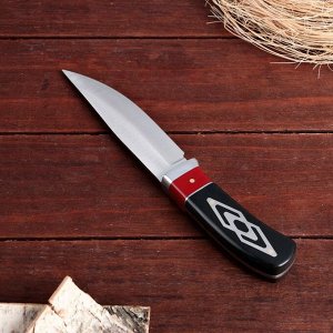 Нож охотничий Мастер К. 21,5 см, в чехле, ромбы на рукояти