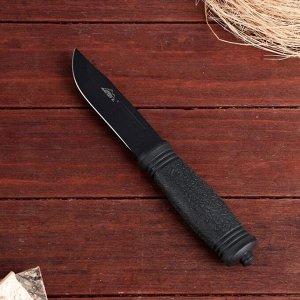 Нож грибника Мастер К, черный, клинок 11 см