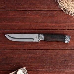 Нож охотничий Мастер К, рукоять дерево, клинок 12.5 см