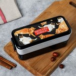 Ланч-бокс двухуровневый «Кажется, в меня вселился вес», 1 л