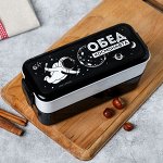 Ланч-бокс двухуровневый «Обед космонавта», 1 л
