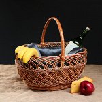 Корзина плетеная &quot;Ажурная&quot;, 43 х 33 х 39 см