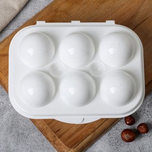 Контейнер для яиц «Наслаждайся утром», 6 ячеек