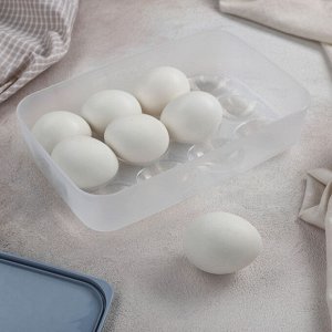 Набор контейнеров для яиц, 2 шт, 22,5*15*7,5 см, цвет МИКС