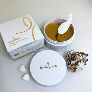 Гидрогелевые патчи c коллагеном и коллоидным золотом для кожи вокруг глаз BeauuGreen