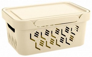 ЯЩИК С КРЫШКОЙ УНИВЕРСАЛЬНЫЙ "DELUXE", 4,6Л (бежевый)