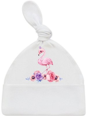 Пеленка-кокон "Принцесса фламинго" с шапочкой
