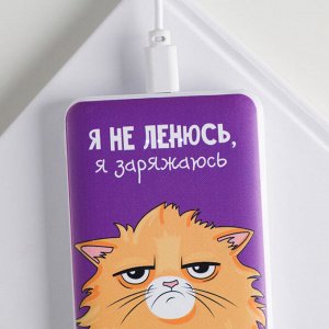 Портативный аккумулятор, «Я не ленюсь» 5000 mAh, 2 USB-разъёма