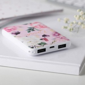 Портативный аккумулятор «Dream» 5000 mAh, 2 USB-разъёма