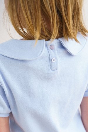 Блузка детская 97-55 (Голубая)