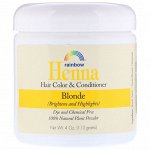Rainbow Research, Henna, 100% растительная краска для волос и кондиционер, Персидский блонд, 4 унции (113 г), в форме порошка