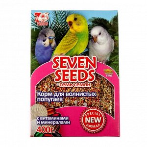 Корм Seven Seeds Special для волнистых попугаев, с витаминами и минералами, 400 г