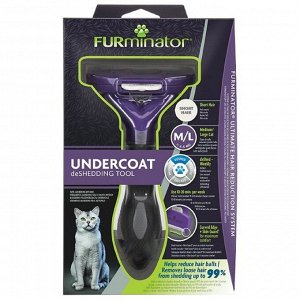 Фурминатор FURminator M/L для больших кошек c короткой шерстью