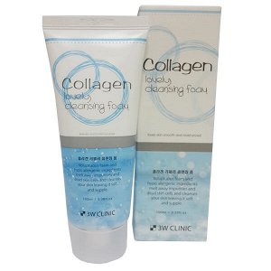 3W Clinic Collagen Lovely Cleansing Foam Пенка для умывания с коллагеном 100мл