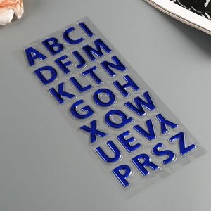 Наклейка пластик выпуклая "Английский алфавит" МИКС 31,5х11 см