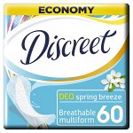 DISCREET Ежедневные гигиенические прокладки Deo Spring Breeze Multiform Trio (60 шт.)