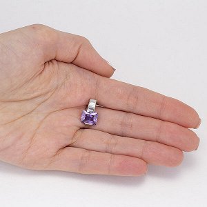 Серебряная подвеска с фиолетовым фианитом - 1214 5.00 1