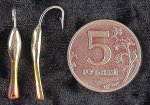 Блесна Жук Рыбка Z (28мм, трехцветный, незильбер-латунь-медь)