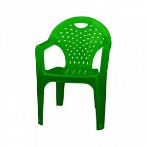 Кресло Кресло ЗЕЛЕНОЕ Удобное и комфортабельное кресло , отличный выбор для приятного времяпрепровождения в саду или на природе . Изготовлено из прочного и не токсичного пластика. Изделие имеет легкий