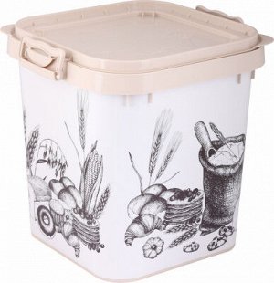 Бак 25,0л с крышкой для муки и сахара