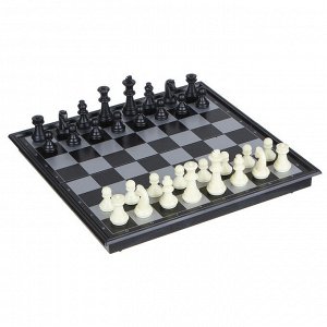 LDGames Набор игр 3 в 1 (магнитные шашки, шахматы и нарды) 24х24см, пластик, металл, SC56810