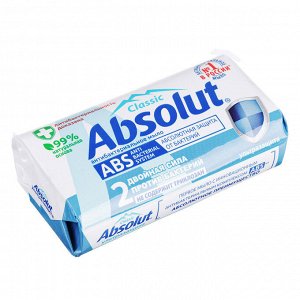 Мыло твердое Absolut антибактериальное к/у 90г