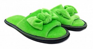 Тапочки домашние Дюна, артикул 990/01M, цвет зеленый, материал текстиль