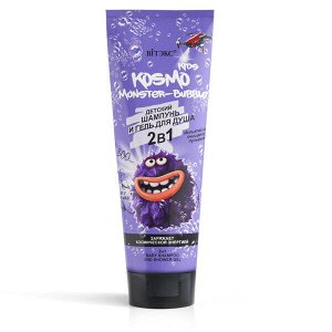 Vitex COSMO KIDS Детский шампунь и Гель для душа для мальчиков MONSTER-Bubble 2 в 1 туба 0250 мл