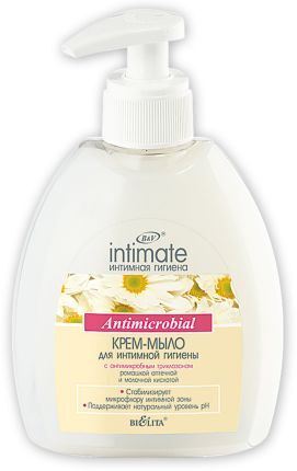 Белита INTIMATE Крем-мыло для интимной гигиены с антимикробным триклозаном 300 мл 0,36 кг