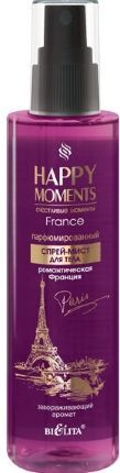 Белита HAPPY MOMENTS Спрей-мист для тела Романтическая Франция для тела Парфюмированный 190 мл 0,24