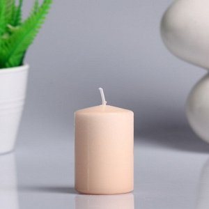 Свеча - цилиндр ароматическая "Сандаловое дерево". 4х6 см