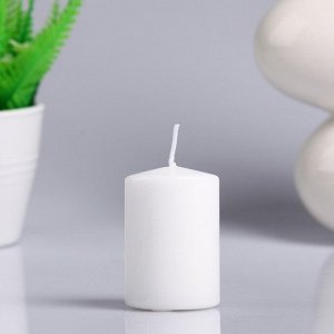Свеча - цилиндр ароматическая "Белая лилия", 4х6 см 4723620
