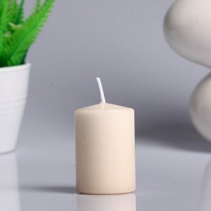 Свеча - цилиндр ароматическая "Капучино". 4х6 см