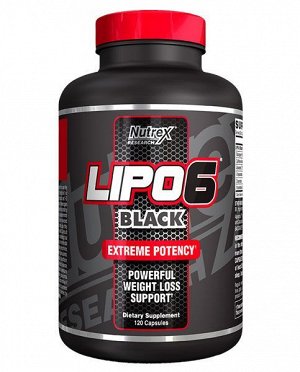 Жиросжигатель NUTREX Lipo-6 Black - 120 капс.