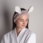 Повязка для умывания «Зайчик», цвет бежевый