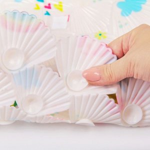 SPA-коврик для ванны на присосках Доляна «Радужные единороги», 38?66 см