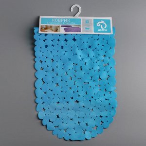 SPA-коврик для ванны на присосках Доляна «Крупная галька», 35x65 см, цвет МИКС