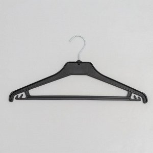 Вешалка-плечики для трикотажа и лёгкой одежды, размер 40-44, цвет чёрный