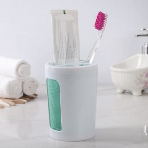 Подставка для зубных щёток Scarlet, цвет прозрачно-мятный