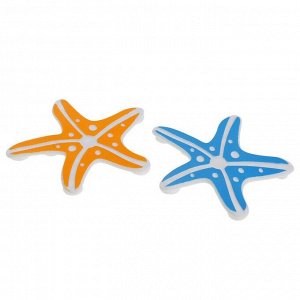 Набор мини-ковриков для ванны «Морская звезда», 10?10 см, 5 шт, цвет МИКС