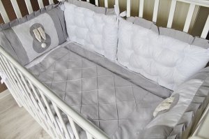 Комплект в кроватку «Sweet Baby» (Сладкий малыш), на овальную и круглую кроватки 75*75см, 125*75см
