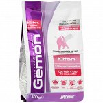 Сухой корм Gemon Cat для котят и беременных кошек, с курицей и рисом 400 г