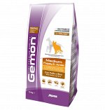 Gemon Dog Medium корм для щенков средних пород курица с рисом 3 кг