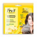 Biтэкс FRUIT Therapy САШЕ 2*10мл Шампунь+Маска Пит 3в1 Банан-Масло мурумуру