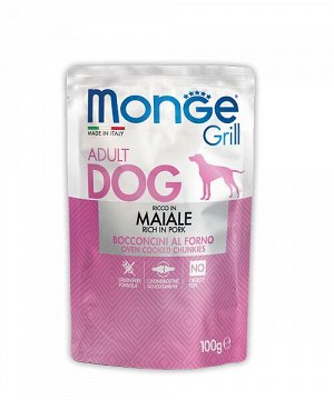 Monge Dog Grill Pouch паучи для собак свинина 100г