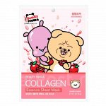 BEAUTY PANDA Collagen Антивозрастная тканевая маска д/лица с Гидролизованным Коллагеном и Аденозином, 21мл
