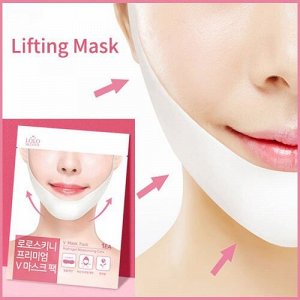Гидрогелевая маска (бондаж) для подтяжки и выравнивания контура лица LOLOSKINNY Vline Lifting Pack 7г