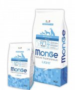 Cухой корм Monge Dog Speciality Line Light корм для взрослых собак всех пород, низкокалорийный, лосось с рисом 12 кг