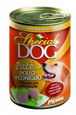 Special Dog консервы для собак паштет курица с кроликом 400г