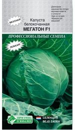 Капуста белокочанная МЕГАТОН F1 (10шт) /Bejo Zaden